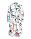 Karl Lagerfeld Women's Graphic Sateen Mini Shirtdress In White