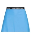 Karl Lagerfeld Woman Mini Skirt Azure Size S Recycled Polyamide, Elastane In Blue