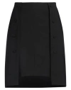Karl Lagerfeld Woman Mini Skirt Black Size 4 Polyester, Wool, Elastane In Black