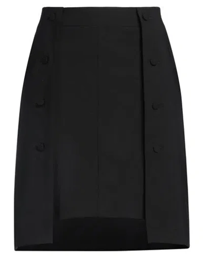 Karl Lagerfeld Woman Mini Skirt Black Size 4 Polyester, Wool, Elastane