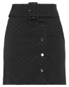 Karl Lagerfeld Woman Mini Skirt Black Size 2 Acetate, Polyamide, Viscose In Black