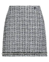 Karl Lagerfeld Woman Mini Skirt Charcoal Size 6 Polyester, Elastane In Black
