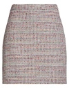 Karl Lagerfeld Woman Mini Skirt Red Size 8 Polyester, Acrylic, Cotton, Viscose
