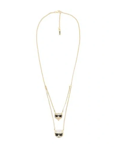 Karl Lagerfeld Woman Necklace Gold Size - 925/1000 Silver, Brass