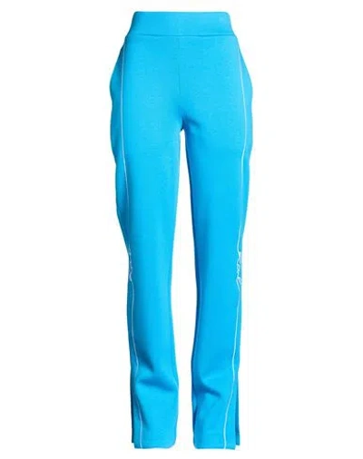 Karl Lagerfeld Woman Pants Azure Size S Viscose, Polyamide, Elastane In Blue