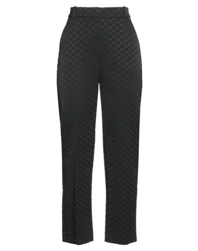 Karl Lagerfeld Woman Pants Black Size 12 Acetate, Polyamide, Viscose