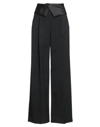 Karl Lagerfeld Woman Pants Black Size 12 Polyester, Wool, Elastane