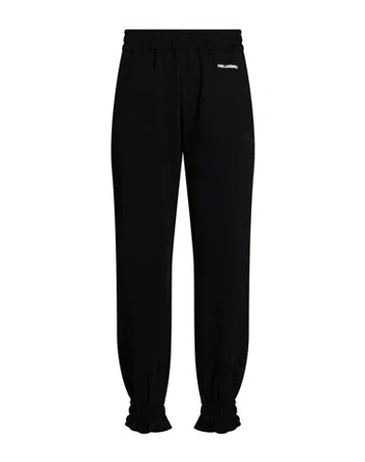 Karl Lagerfeld Woman Pants Black Size L Organic Cotton