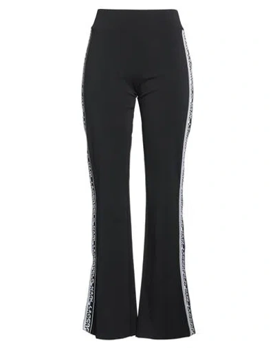Karl Lagerfeld Logo-tape Flared Leggings In Black