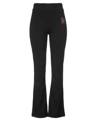 Karl Lagerfeld Woman Pants Black Size Xl Cotton, Elastane