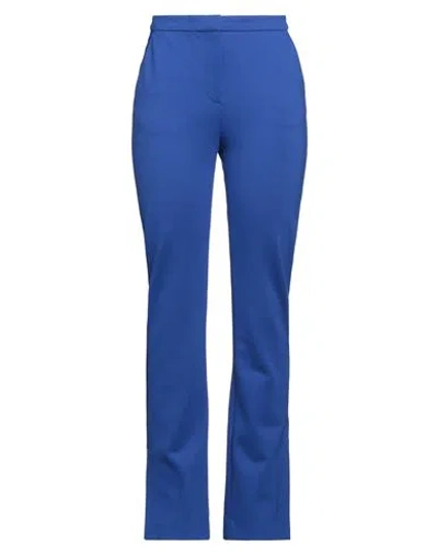 Karl Lagerfeld Woman Pants Bright Blue Size 8 Viscose, Polyamide, Elastane
