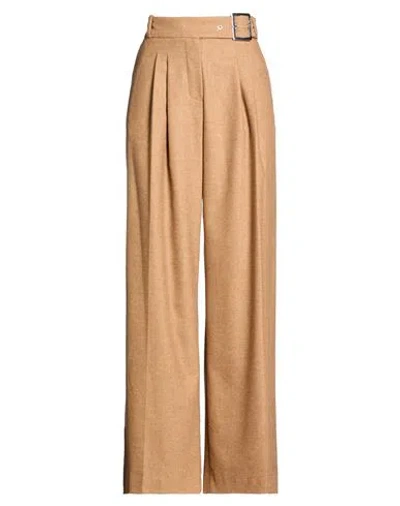 Karl Lagerfeld Woman Pants Camel Size 4 Wool, Polyester, Viscose, Polyamide, Elastane In Brown
