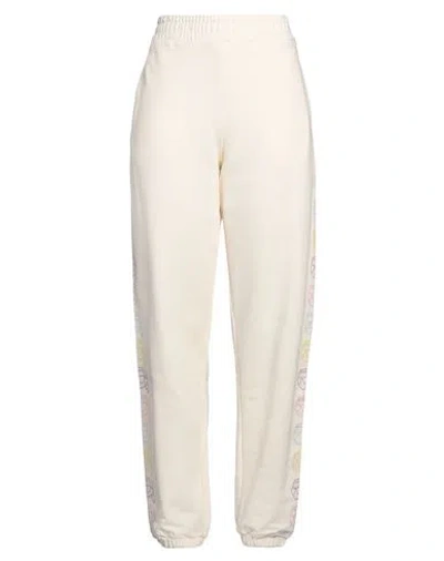 Karl Lagerfeld Woman Pants Cream Size L Organic Cotton In White