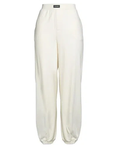 Karl Lagerfeld Woman Pants Cream Size M Organic Cotton In White