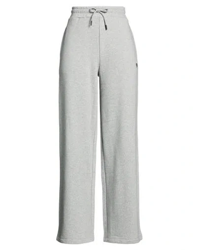 Karl Lagerfeld Woman Pants Grey Size M Organic Cotton, Recycled Polyester In Gray