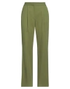Karl Lagerfeld Woman Pants Military Green Size 10 Polyester, Viscose, Elastane In Green