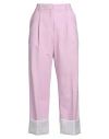 Karl Lagerfeld Wool-blend Pants Handpicked By Hun Kim In Pink