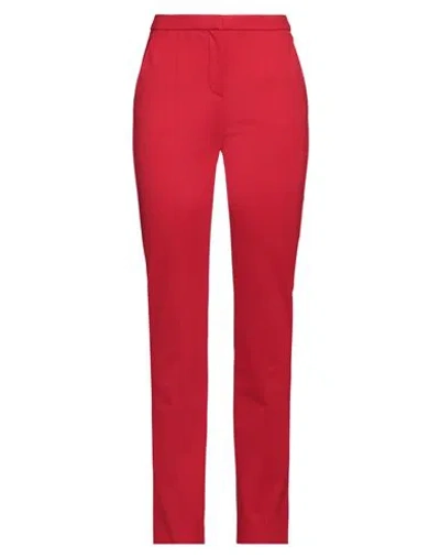 Karl Lagerfeld Woman Pants Red Size 12 Viscose, Polyamide, Elastane