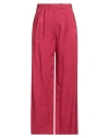 Karl Lagerfeld Woman Pants Red Size 4 Acetate, Viscose In Red