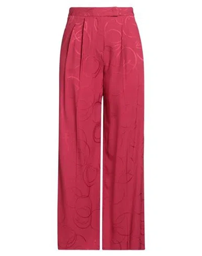 Karl Lagerfeld Woman Pants Red Size 4 Acetate, Viscose