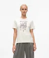 Karl Lagerfeld Paris Sketch Street-print T-shirt In White