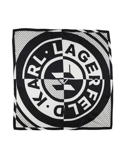 Karl Lagerfeld Woman Scarf Black Size - Silk