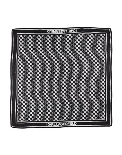 Karl Lagerfeld Woman Scarf Black Size - Silk