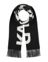 Karl Lagerfeld Woman Scarf Black Size - Wool, Polyamide