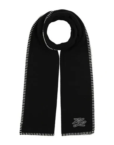 Karl Lagerfeld Woman Scarf Black Size - Wool