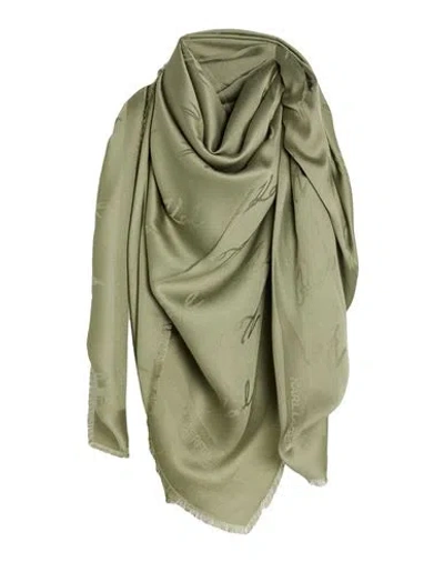 Karl Lagerfeld Woman Scarf Green Size - Micro Modal