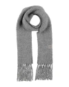 Karl Lagerfeld Woman Scarf Grey Size - Alpaca Wool, Polyamide In Grey