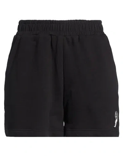 Karl Lagerfeld Woman Shorts & Bermuda Shorts Black Size L Organic Cotton