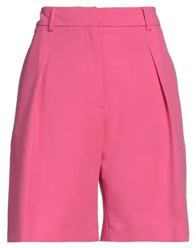 Karl Lagerfeld Woman Shorts & Bermuda Shorts Fuchsia Size 4 Polyester, Viscose, Elastane In Pink