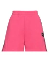 Karl Lagerfeld Woman Shorts & Bermuda Shorts Fuchsia Size S Organic Cotton, Recycled Polyester In Pink