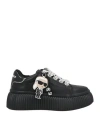 Karl Lagerfeld Woman Sneakers Black Size 7 Soft Leather In Black