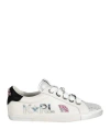 KARL LAGERFELD KARL LAGERFELD WOMAN SNEAKERS OFF WHITE SIZE 7 LEATHER