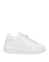 Karl Lagerfeld Debossed-monogram Low-top Sneakers In White