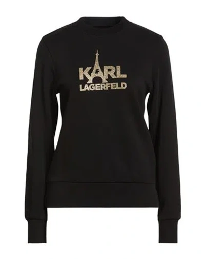 Karl Lagerfeld Woman Sweatshirt Black Size L Cotton