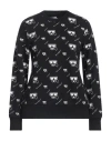 Karl Lagerfeld Woman Sweatshirt Black Size L Cotton In Black