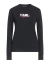 Karl Lagerfeld Woman Sweatshirt Black Size L Cotton