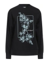 Karl Lagerfeld Woman Sweatshirt Black Size L Cotton In Black