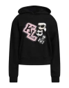 Karl Lagerfeld Woman Sweatshirt Black Size L Cotton, Polyester In Black