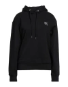 Karl Lagerfeld Ikonik Karl-logo Organic Cotton Hoodie In Black