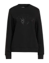 Karl Lagerfeld Woman Sweatshirt Black Size L Cotton, Polyester