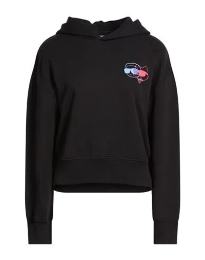 Karl Lagerfeld Woman Sweatshirt Black Size L Organic Cotton