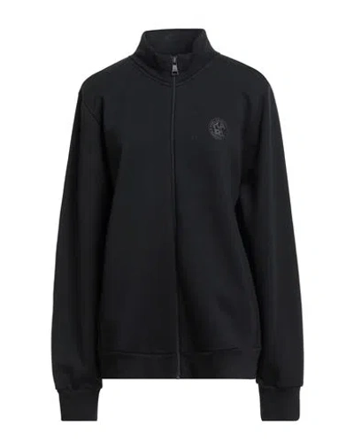 Karl Lagerfeld Woman Sweatshirt Black Size L Organic Cotton, Cotton