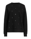 Karl Lagerfeld Black Logo Embellished Sweatshirt In Black