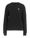 Karl Lagerfeld Woman Sweatshirt Black Size L Organic Cotton, Recycled Polyester In Black