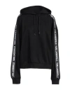 Karl Lagerfeld Woman Sweatshirt Black Size L Viscose, Polyurethane