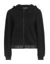 Karl Lagerfeld Woman Sweatshirt Black Size L Viscose, Polyurethane